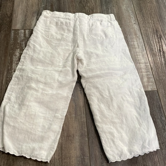 Janie and Jack white linen pants - Picture 4 of 4